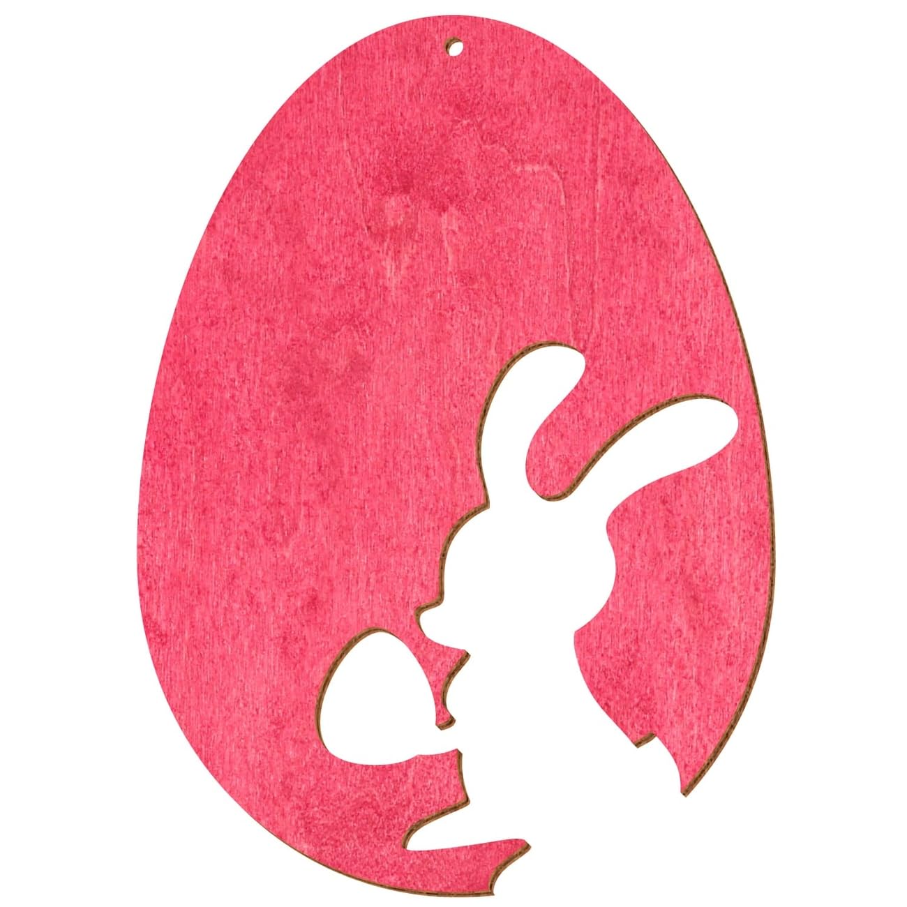 Motivo uova di Pasqua in legno V2, rosa scuro, decorazione per Pasqua, motivo uova di Pasqua, motivo 6, altezza (dimensione): 44 cm di altezza