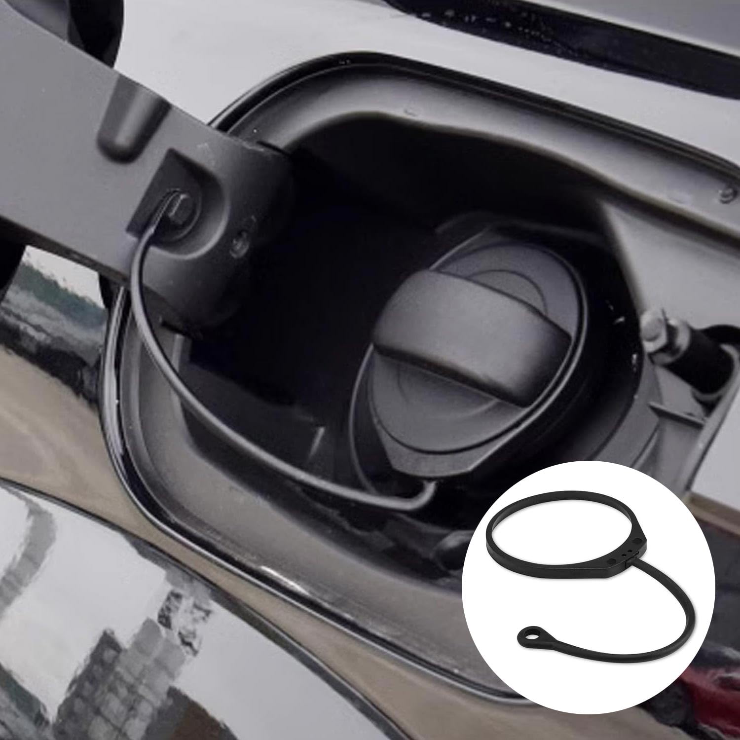 Corde Anti-perte Pour Bouchon De Réservoir TOPBATHY - En Caoutchouc, Facile à Installer, Pour Voitures