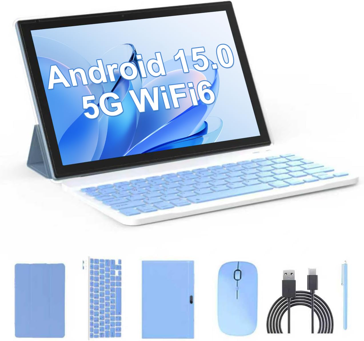 Amazon.com : Tablet 2 in 1 Tablets 10 inch Android 15 Tablet Set