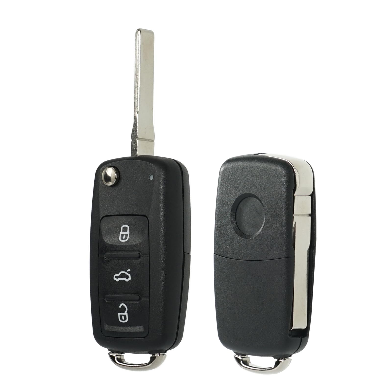 SUPALAND 2 Pezzi Telecomando Chiave Auto con Lama per VW Polo Golf Eos MK6 Beetle Passat Touran Caddy Sharan Jetta Copri Chiave