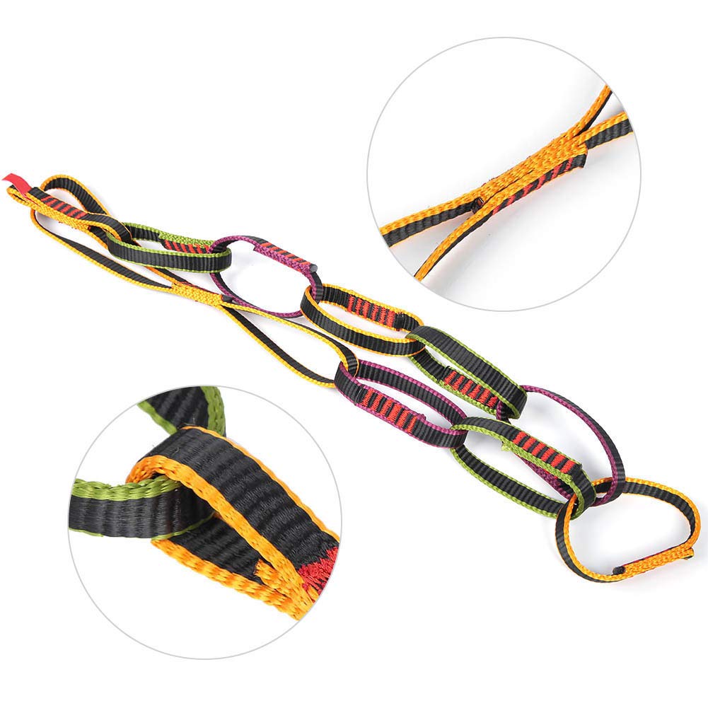 Zerodis Arrampicata Daisy Rope, Daisy Chain Rope, Attrezzatura da Arrampicata Lavoro in Alta Quota Alpinismo per Alpinismo in Discesa