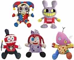 レアの顔のポムニ ぬいぐるみ Amazon.co.jp: 不思議なデジタルサーカスぬいぐるみ、ポムニ