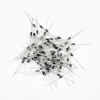 100Pcs 1N4004 Rectifier Diodes General Purpose Silicon Rectifiers, 1A, 400V Silicon Rectifier Schottky Diodes