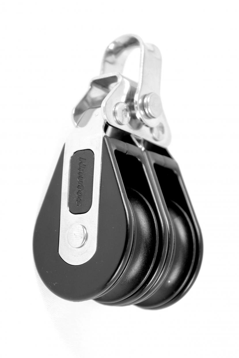 Nautos #92324-Classic line 39 MM -Double Fixed - 39 mm sheave-Long Lasting Characteristics.Sailboat Block