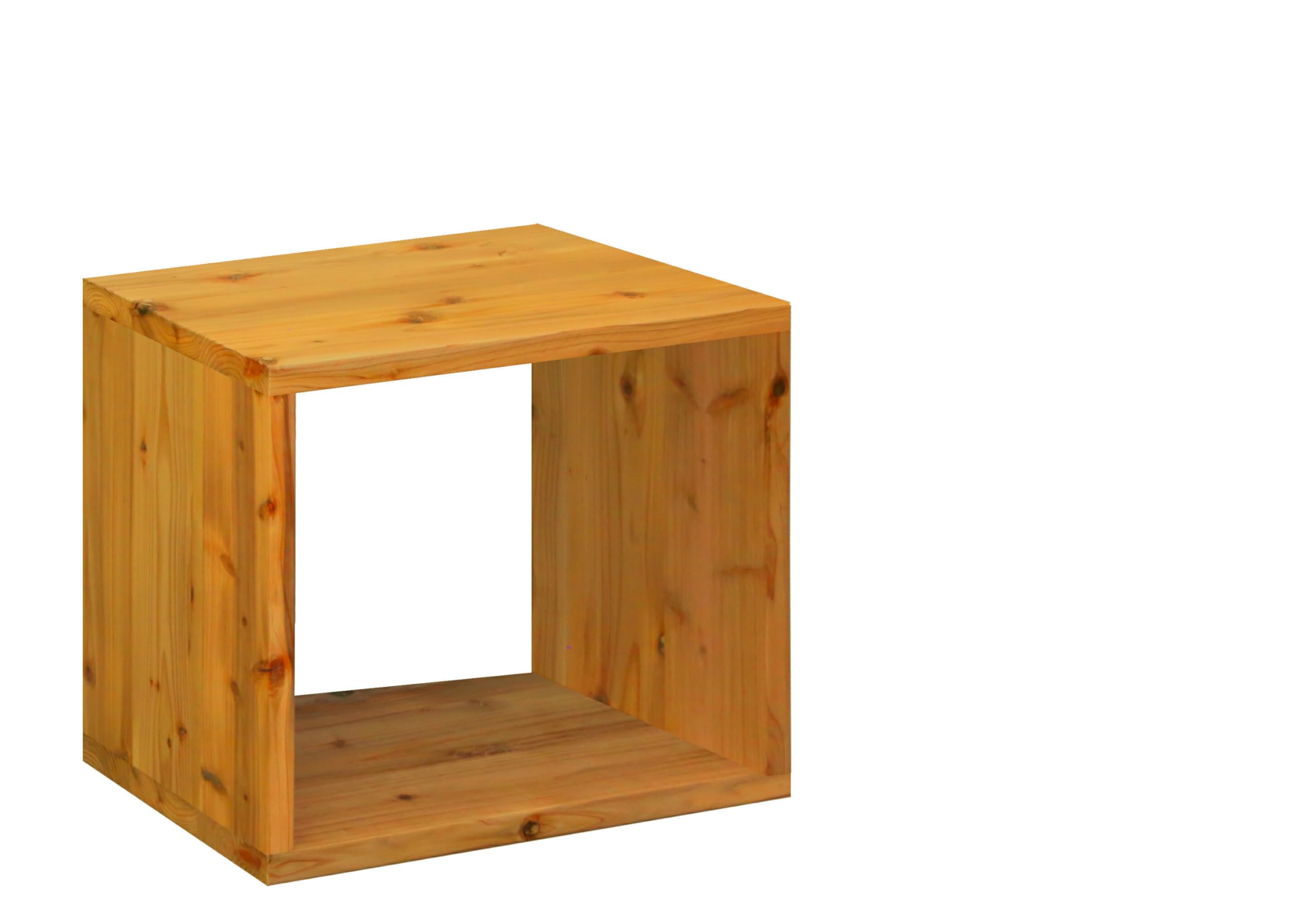 サイズオーダー可！●超ワイドラックW114●ナチュラルブラウン無垢材●受注製作 Amazon｜WOODPRO コの字 ラック 幅36cm 高さ25cm 奥行25cm マロン色