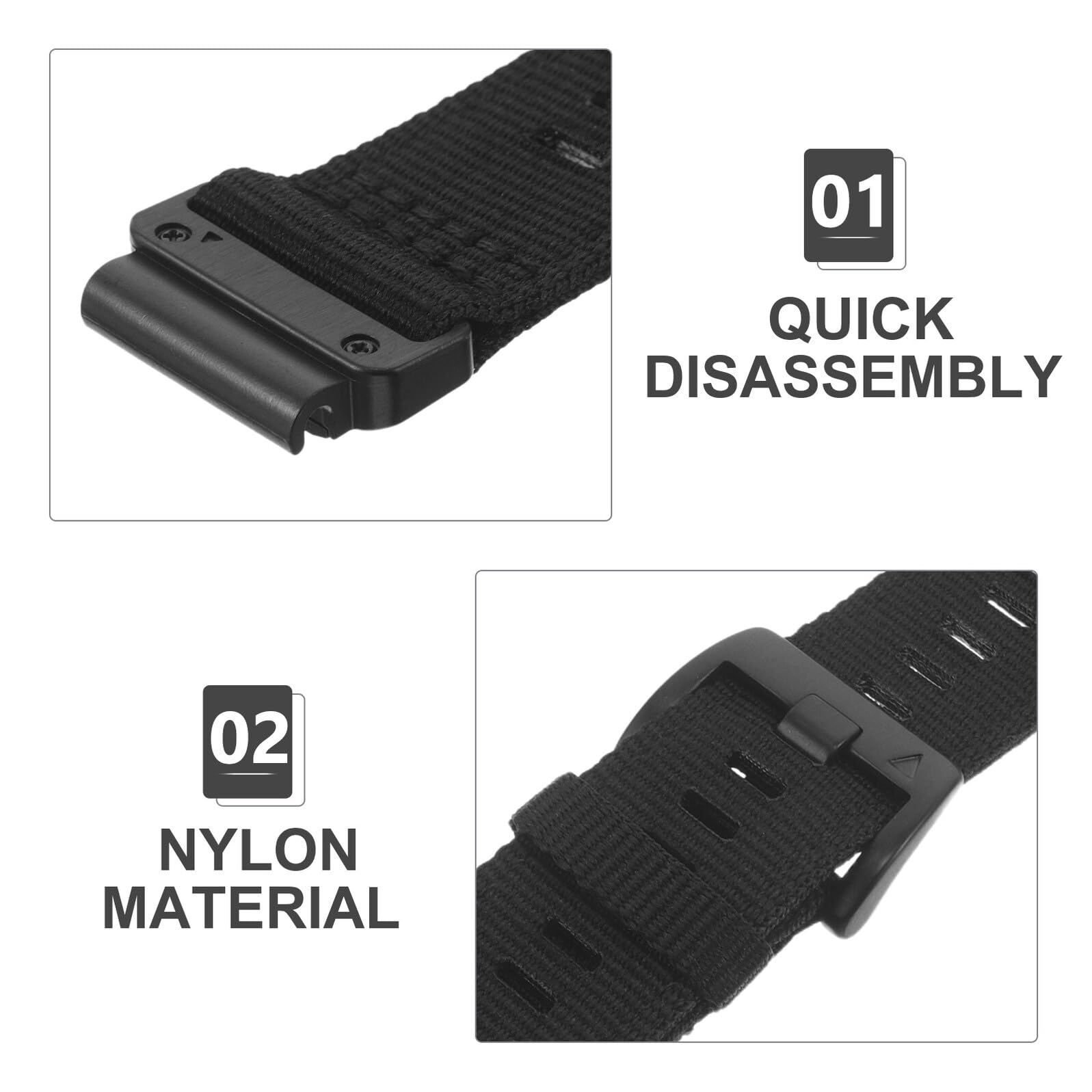 Cinturino in Nylon Quick Release per Orologi Leggero e Adatto Uomo e Donna Stile Casual Decorativo per Feste e Occasioni