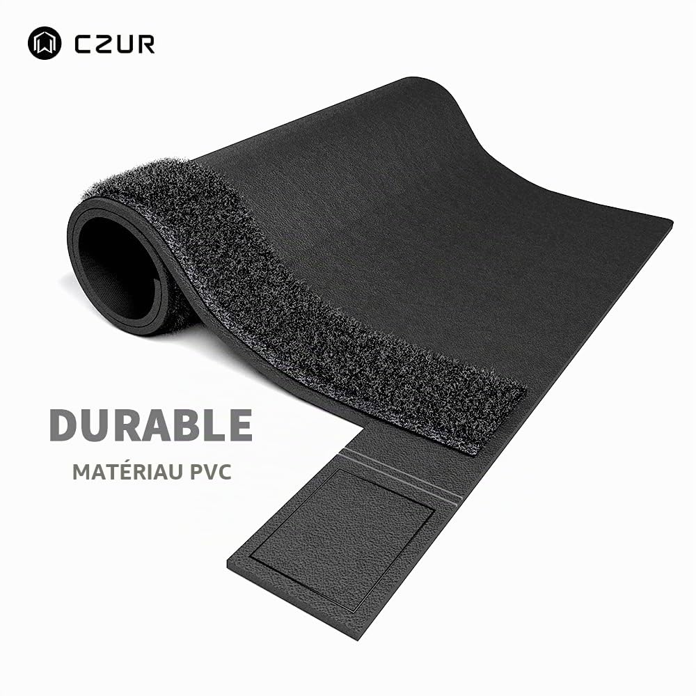CZUR Assistive Cover Housse d'assistance 13,14 Pouces avec Crochet et Boucle Réglables en PVC étanche Pour Scanner de Livres au Bureau et à La Maison, Noir