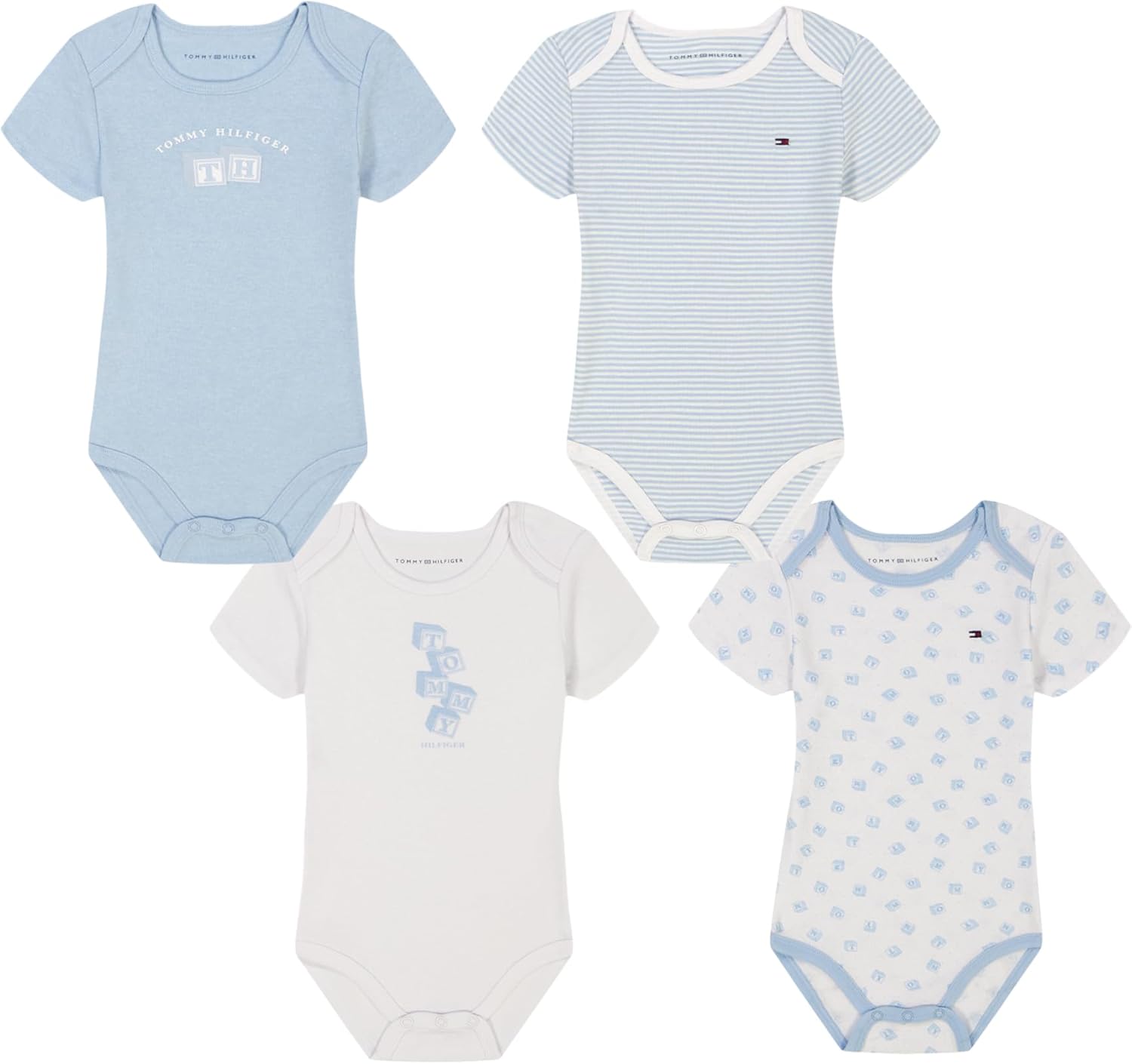 Tommy Hilfiger baby-girls 4 Pack Bodysuits