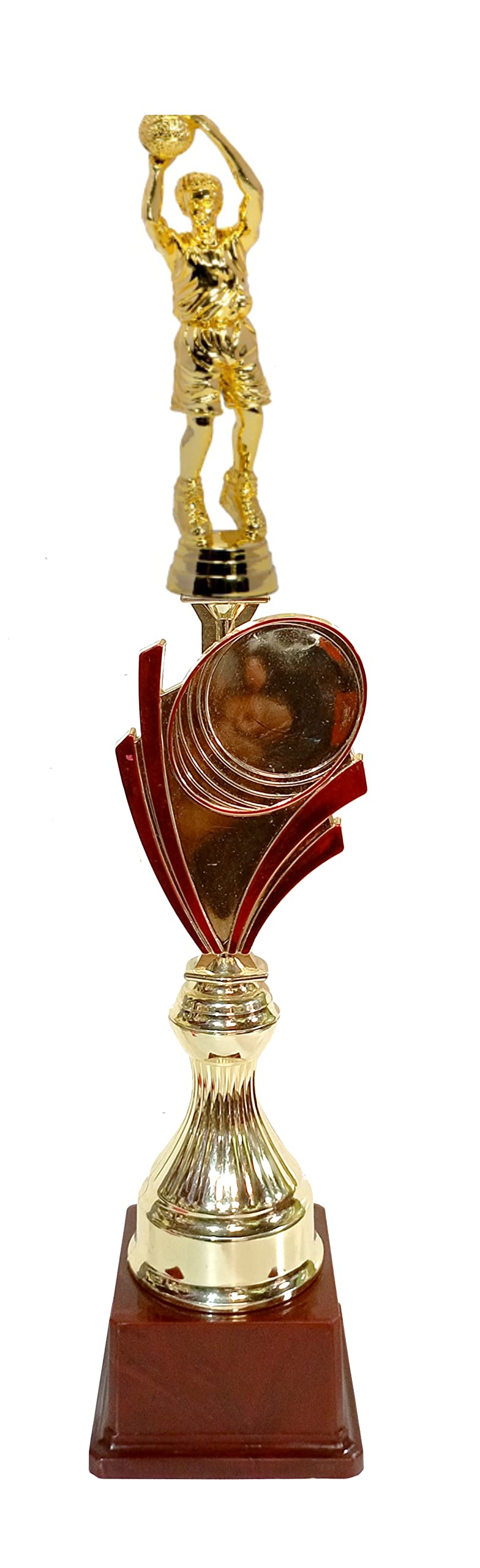 Be Win Red Leaf Designed Fiber Cup Trophy for Sports Events, Functions, Tournaments & Competitions Size Approximate 14" Inches (Basketball) (B0B3T6WWQP) Amazon Price History, Amazon Price Tracker
