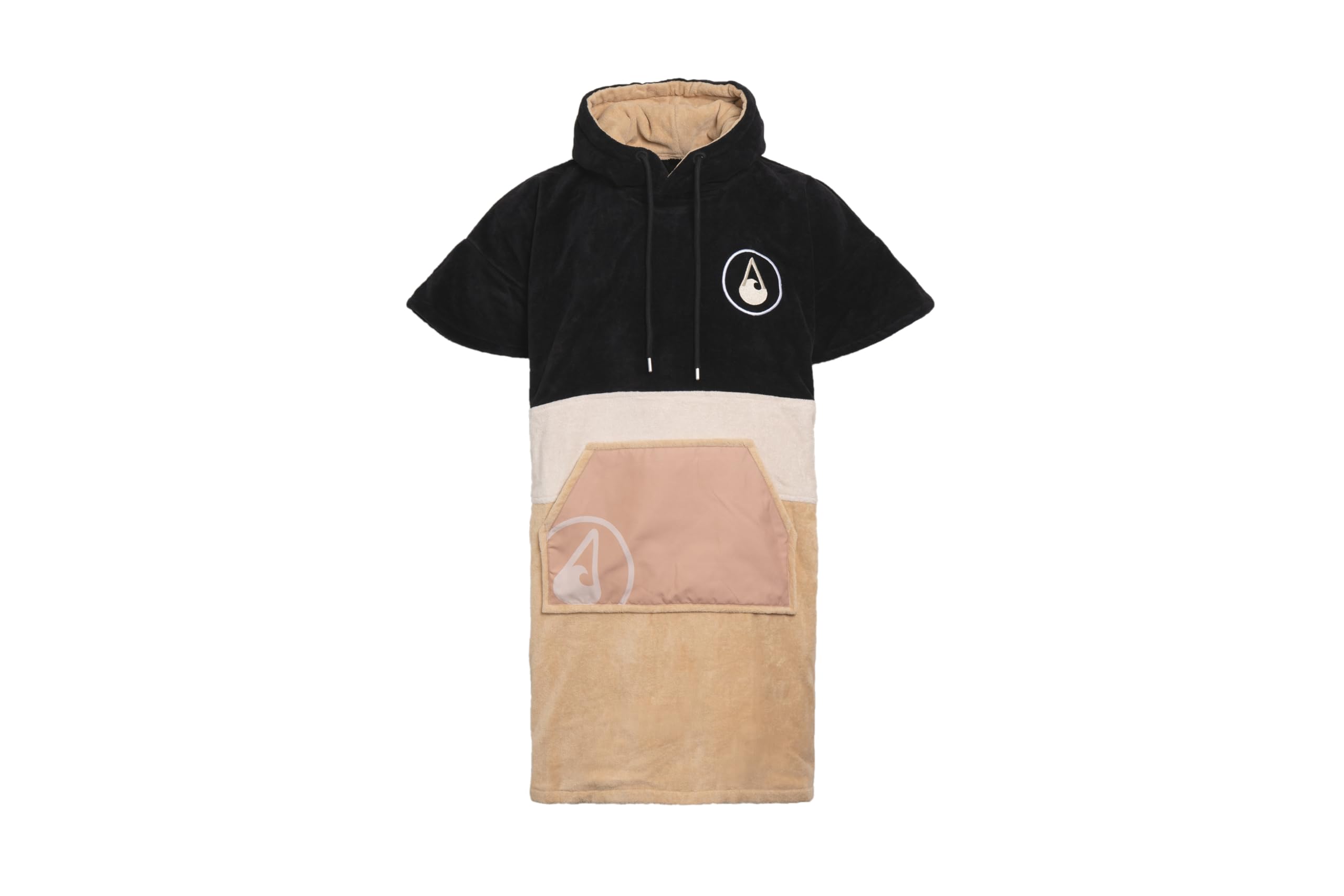 WAVE HAWAII Poncho de baño para Hombre y Mujer, Talla L, 170-200 cm, 100% algodón, Toalla de Terciopelo y Rizo con Alta absorción de Agua, Ayuda para la Playa y Adultos, Safaga, M