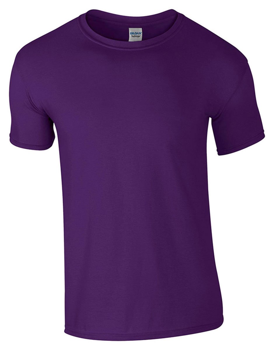Gildan Men's Medium,Purple Short Sleeve Soft-Style™ T-Shirt (M) (Purple)