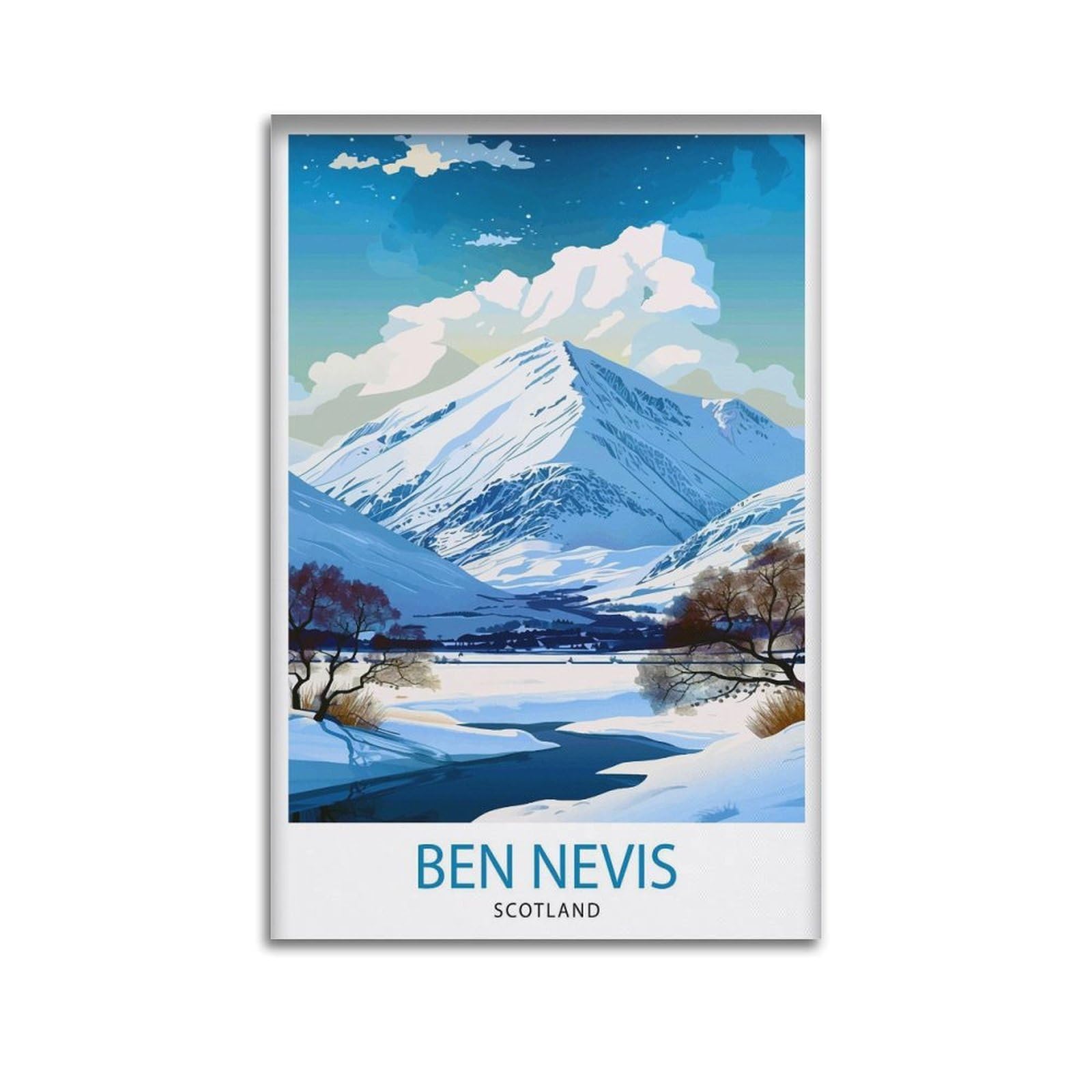xiaoxiaoshen Ben Nevis Scottish Mountaint William Scotland Summit Highlands Landscape Work_7 Canvas Poster Wall Art Prints Room Aesthetic Murals Bedroom And Living Decorations 20x30inch(50x75cm)