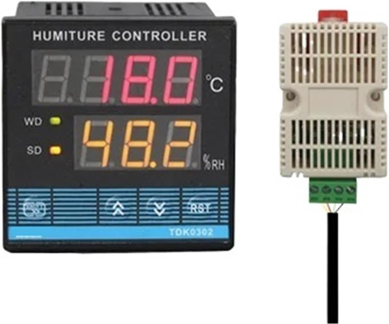 1Pcs TDK0302 Temperature and Humidity Controller Digital Display TDK0302 Humiture Controller(D)