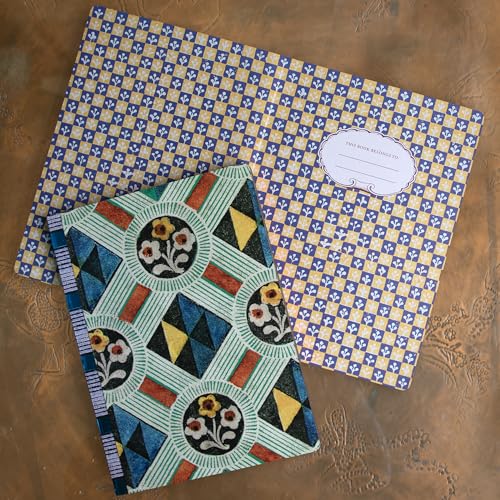 Idée cadeau journal eeBoo Saxton's Pattern couverture rigide dorée