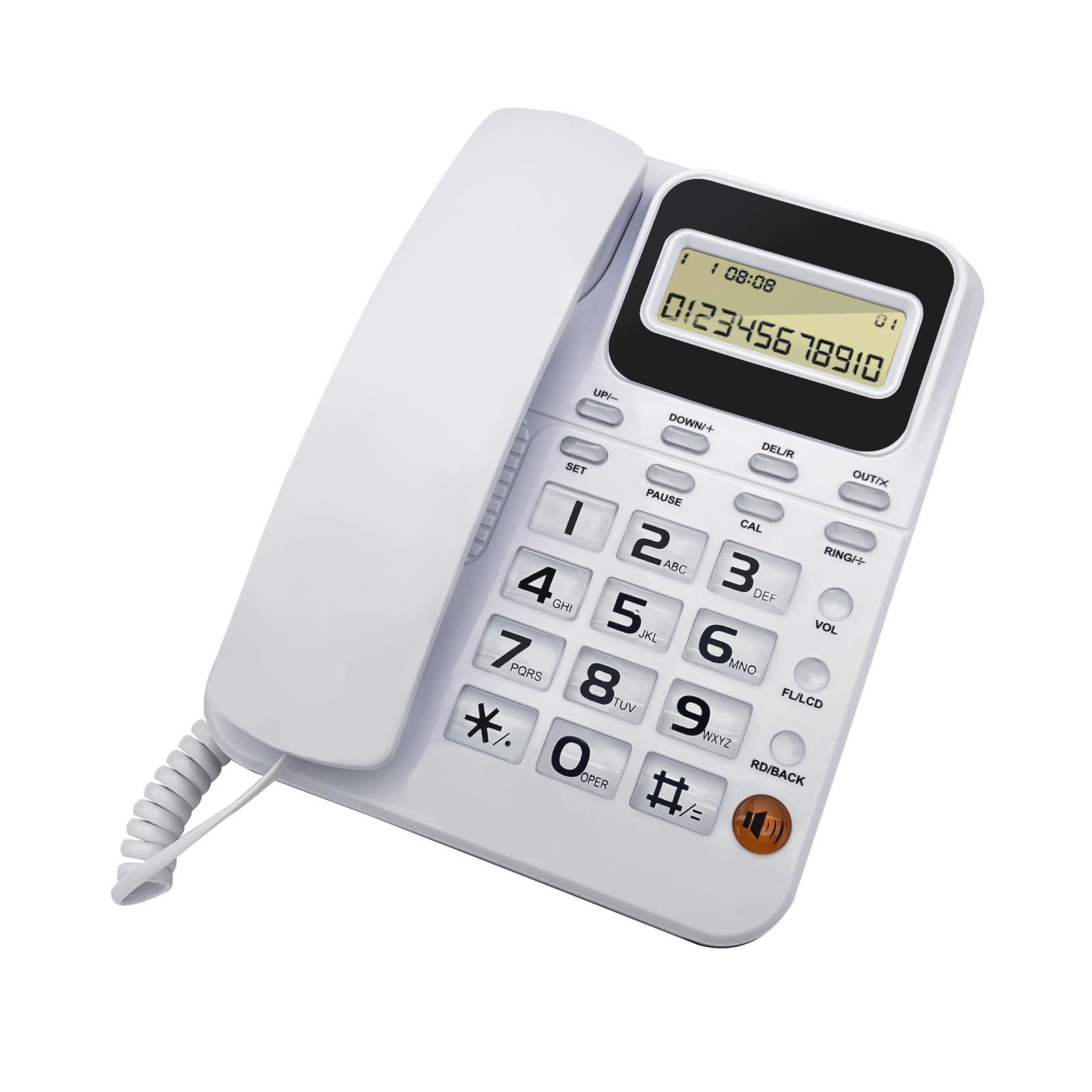 (未使用･未開封品)ウォールマウント固定電話、発信者ID表示なし固定電話有線英語電話、内線電話、ホテルの家族用のデスクトップ電話(black) 51a42w27McL._UF350,350_QL50_.jpg