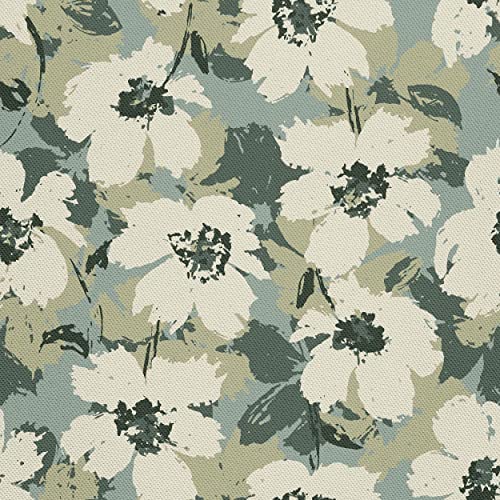 HEKO PANELS Tela Para Tapizar Impermeable Por Metro Telas Tintada Para Sofas Gruesa Resistente Al Desgaste Antimanchas Sillas Loneta Estampada Flores 3 Metros 155 x 300 cm