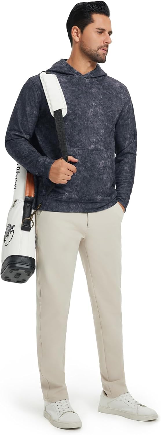 M MAELREG Hoodies for Men Golf Soft Hooded Sweatshirts Dry Fit Lightweight Casual Midlayer Print Mens Hoodies Pullover - Image 7