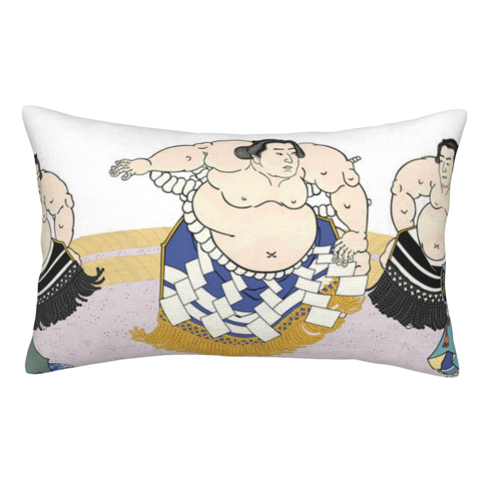 Amazon｜おしゃれ ダブルウール相撲 大相撲 浮世絵 和風 き枕カバー 