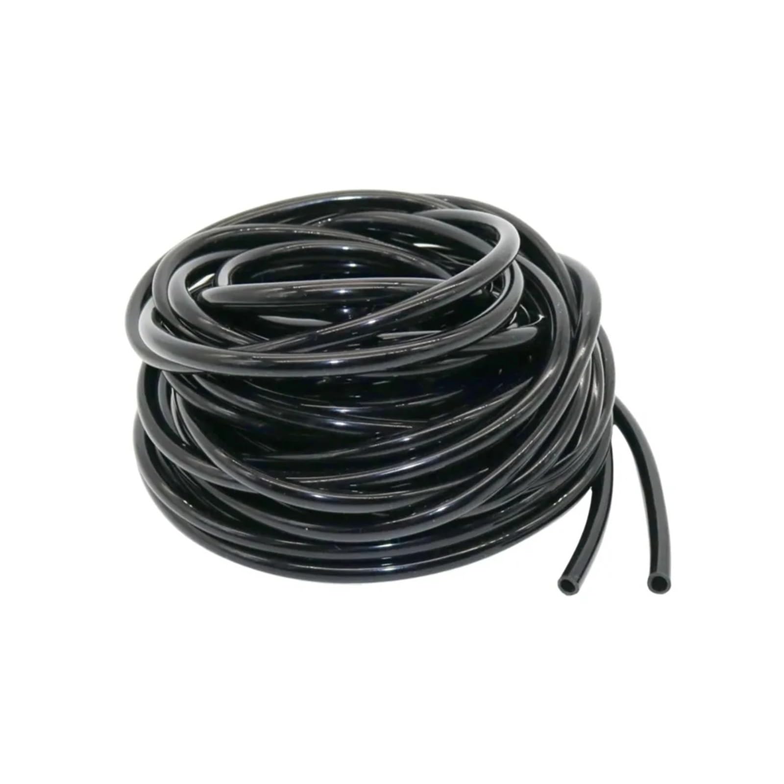 Genérico Manguera de Agua Blanda de PVC de 20/30/40/50/60/70/80 m, 4/7 mm, Tubo de 1/4'', Sistema de microirrigación antiabrasión para césped y jardín, Color Negro y marrón (marrón, 80 m)