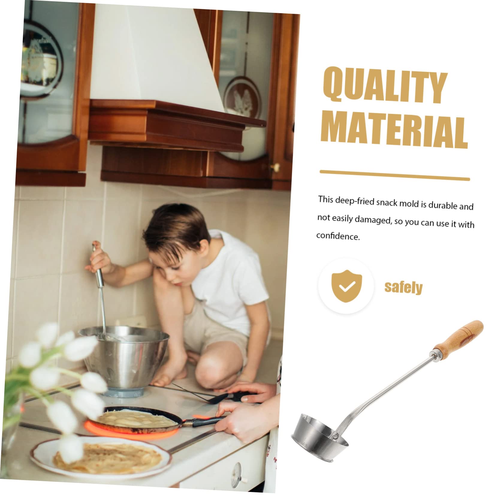 TOPBATHY 2pièces Moule à Friture Pour Snacks Ustensile De Cuisine Pratique Et à Haute Température Pour Restaurants Et Usage Domestique
