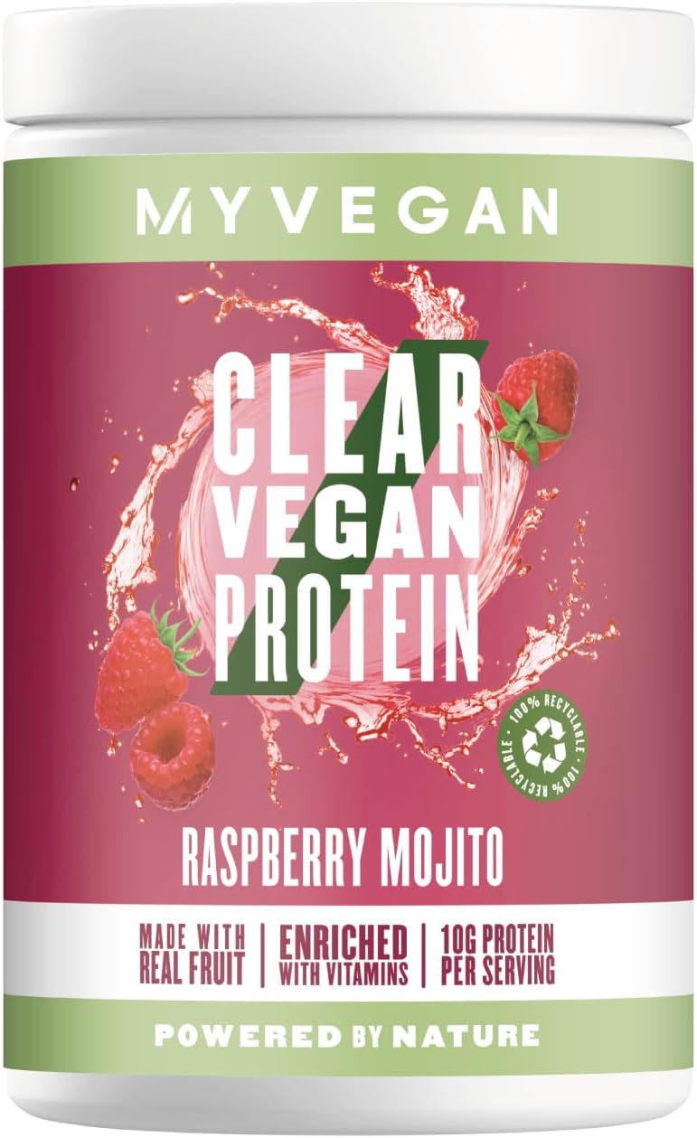 Myprotein Clean Vegan Plant Protein Powder 320g Raspberry Mojito, 320 g (Pack of 1)