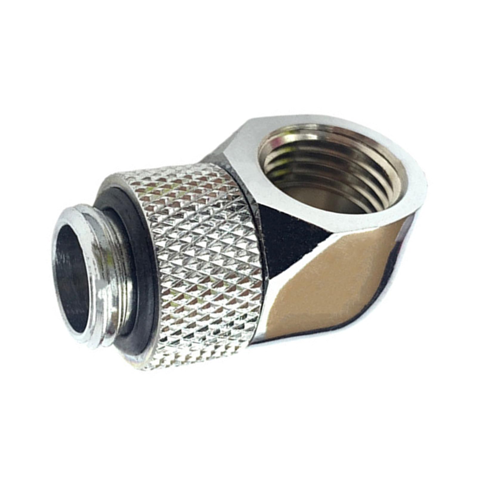 90 Degree Rotating Water Cooling Elbow Adapters High Pressure Resistant Metal Fitting for Tight Space Water Cooling