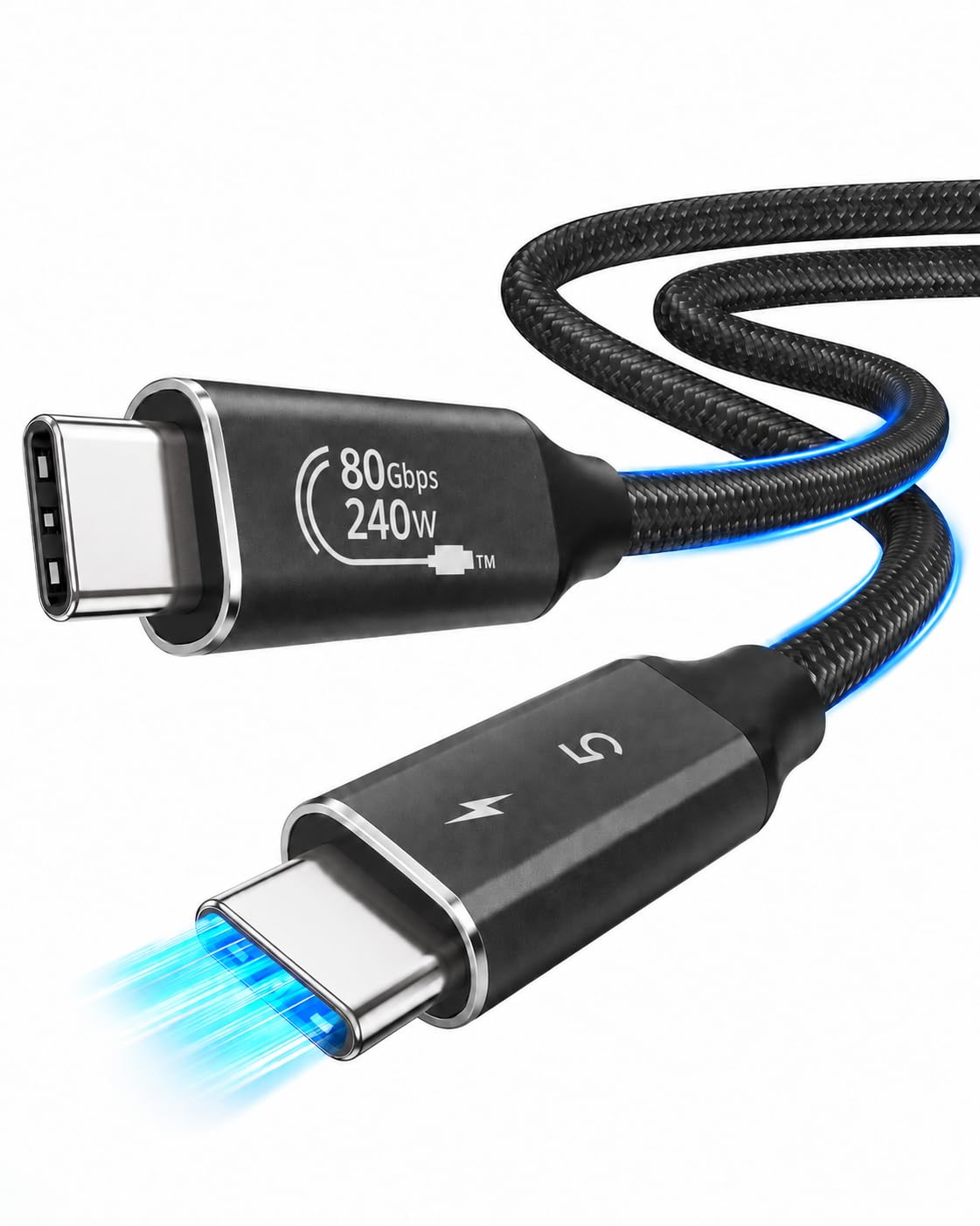 ETZIN USB C to Monitor Cable 1M/3.2FT-8K@60Hz USB C Display Cable-100W PD Fast Charging-USB 3.2 Gen 2 20Gbps Data Transfer, USBC to USBC Video Cable. — Amazon image 9