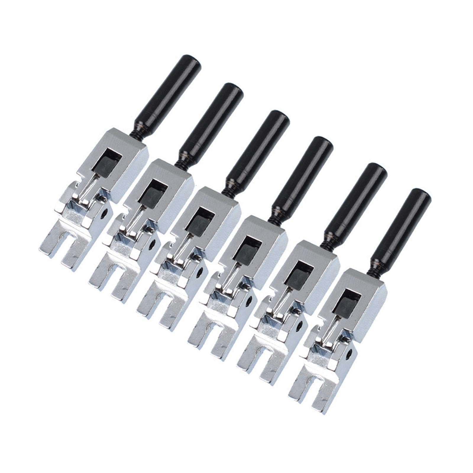 CALANDIS 6 Pieces Roller Bridge Tremolo Saddles Hardware Solid Metal For Diy Projects Chrome | Saddles | Guitar Parts | Parts & Accessories-image-35