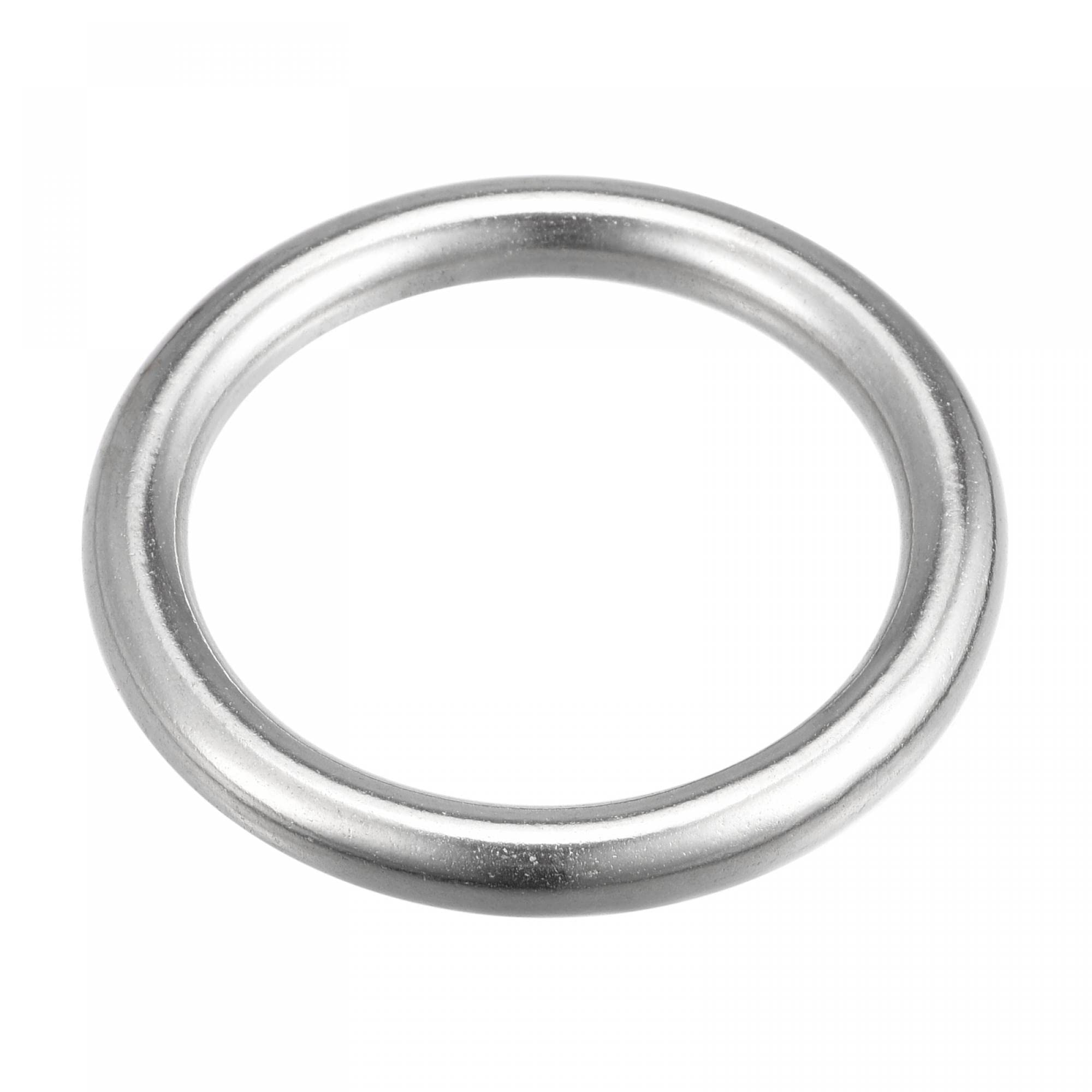 uxcell 316 Stainless Steel Round Ring Welded O-Rings 50mm(1.97") ID 8mm Thick