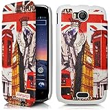 Seluxion ? Carcasa Funda ? Funda con tapa lateral y tarjetero para Wiko Cink Peax/Peax 2