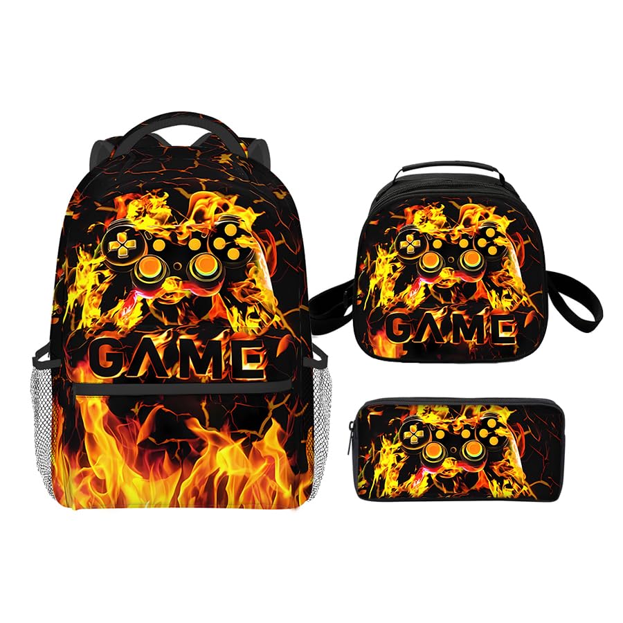 Oiibid Backpack 3pcs, Multiple Themes, Suitable For Work, 17 Inch Backpack With Compartment (Style-16)