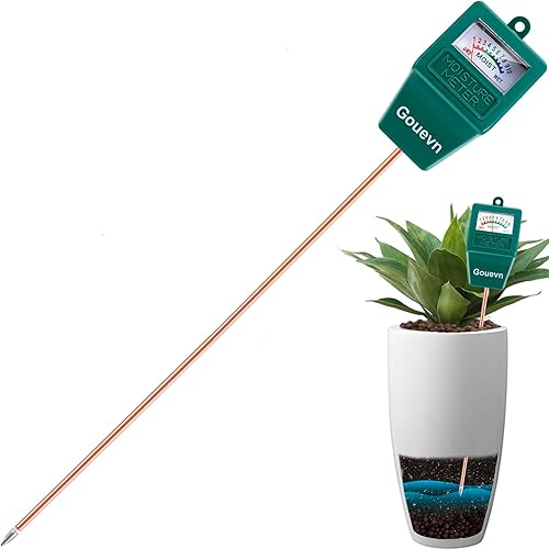 Medidor de humedad de suelo de sonda larga para plantas, medidor de humedad de plantas para plantas de casa, medidor de agua para plantas grandes en