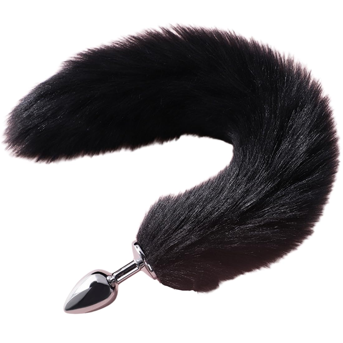 1 Pezzi Anale Metallo, Anal Butt Plug, Set Plug Anale con Cristallo Diamante, Plug Anale Giocattoli del Sesso per Principianti Donne, Coppie, Uomini - Nero