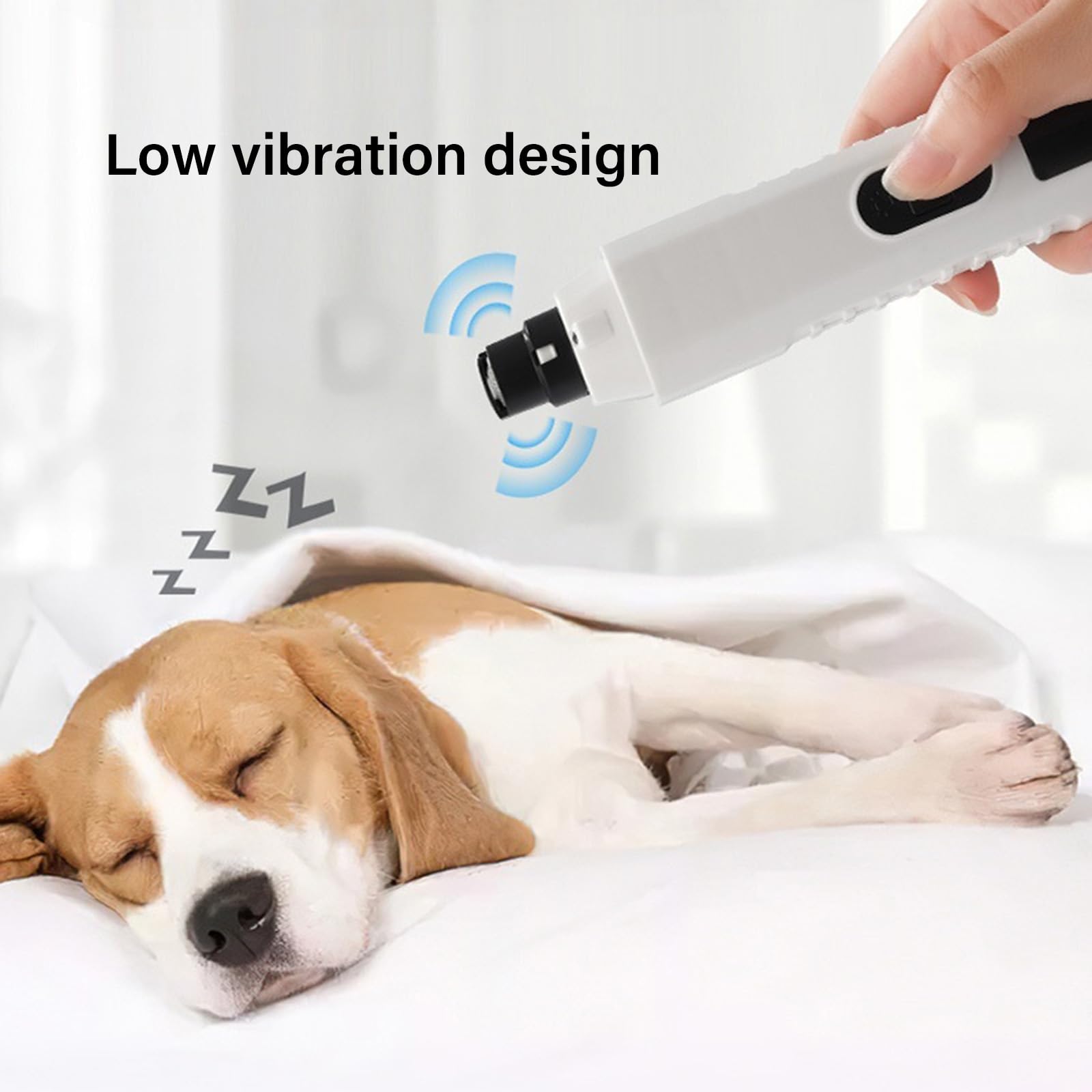 Broyeur professionnel pour griffes de chien avec 5 vitesses et écran LCD pour toilettage à la maison Double lumière