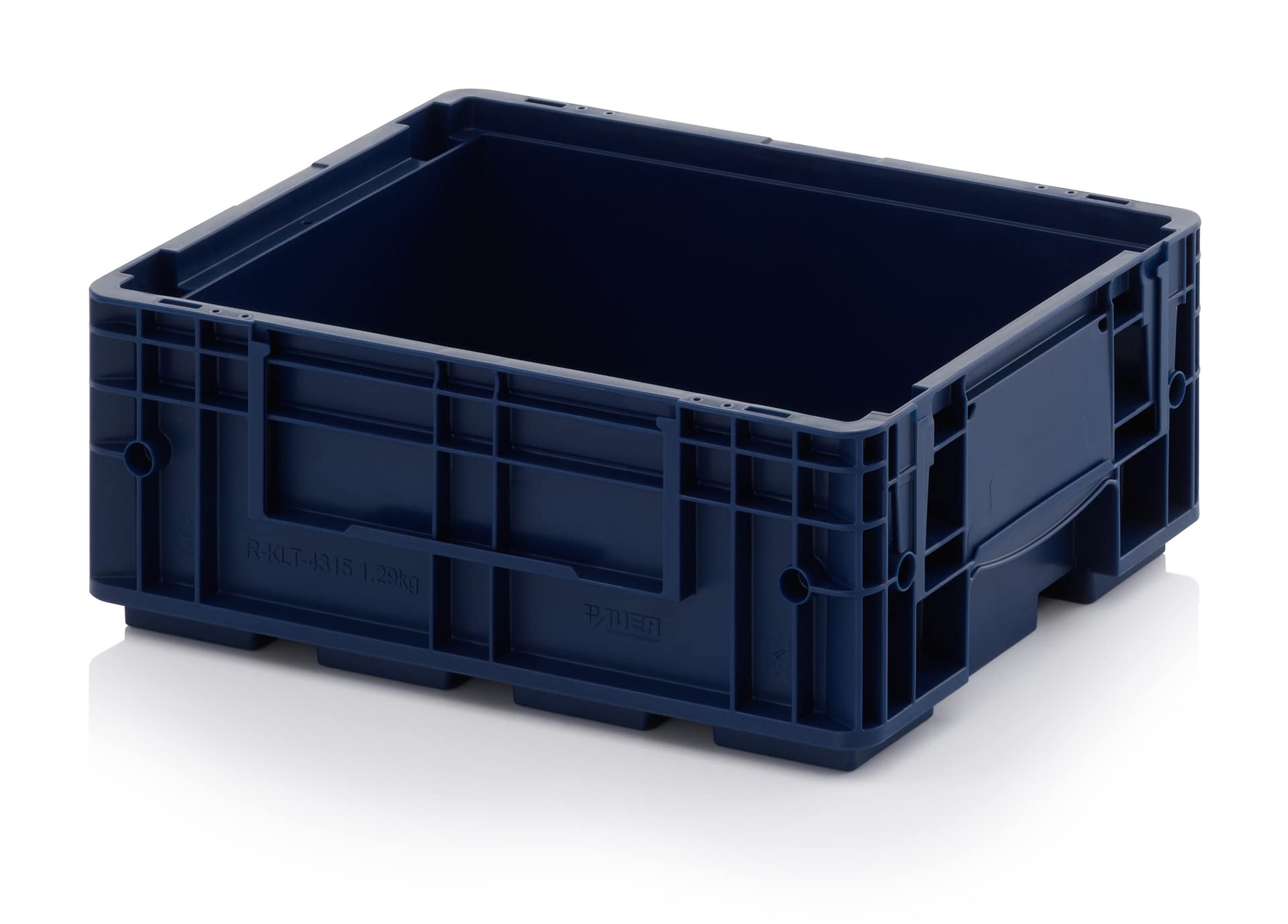16 contenedores R-KLT 40 x 30 x 14,7 * Portaequipajes de carga pequeña azul 40 x 30 x 15 Eurocontenedor industrial KLT 4315