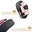 Valleycomfy Boxing Curved Focus Punching Mitts- Leatherette Training Hand Pads,Ideal for Karate, Muay Thai Kick, Sparring, Dojo, Martial Arts(Gray & Pink)