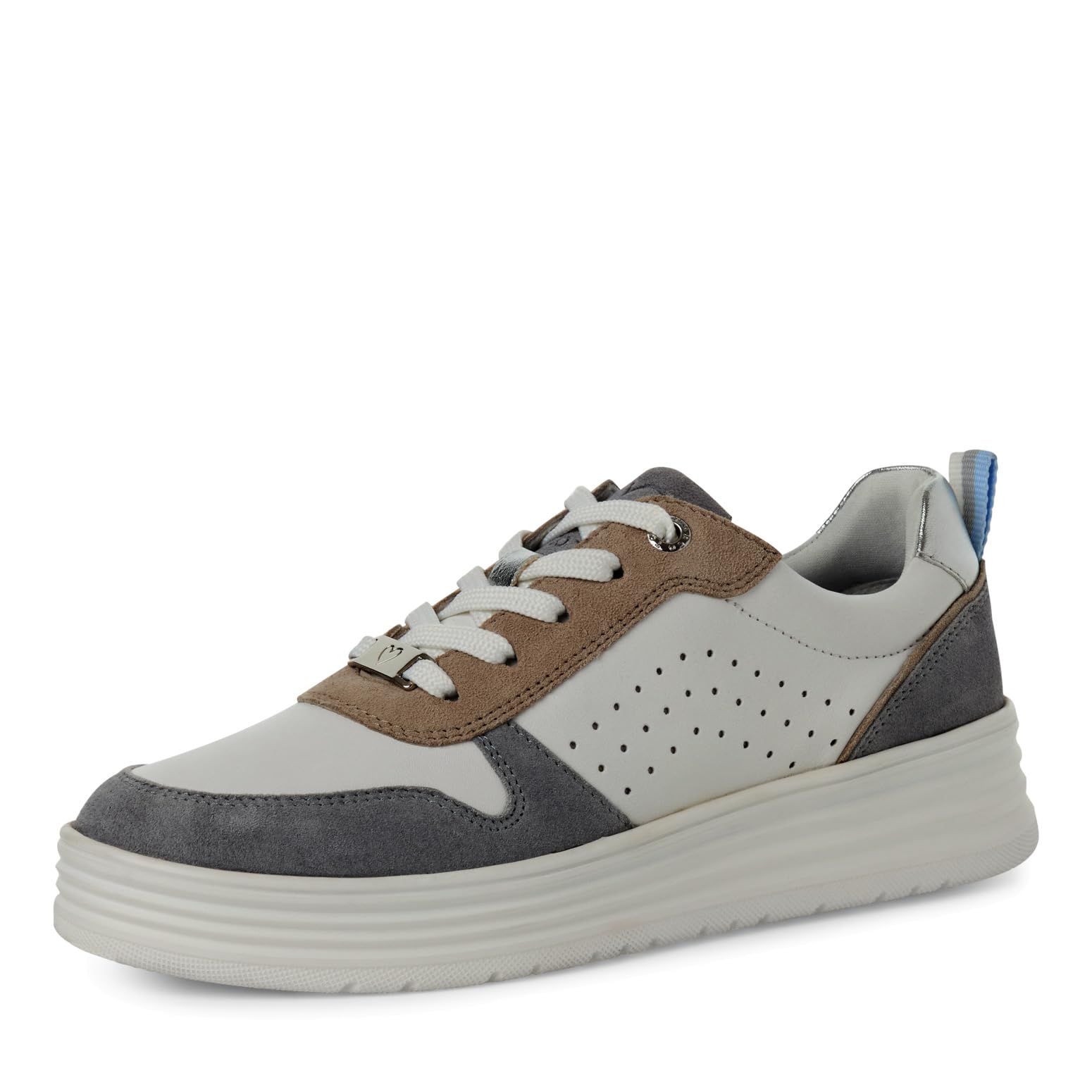 MARCO TOZZI Women's Damen Sneaker 2-23700-44, White Lt Blue, 3.5 UK