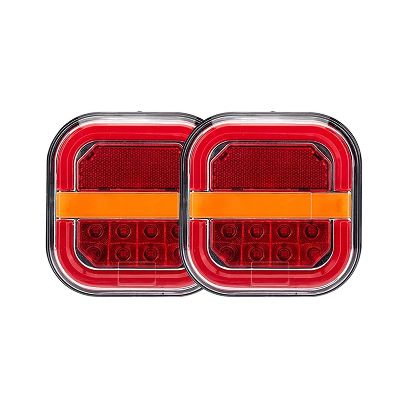 Luz Trasera Luz Trasera LED 12V 24V 28 LED Para Matrícula Coche Luz Freno Marcha Atrás Luz Trasera Para Remolque Camión Caravana Indicador Señal Giro