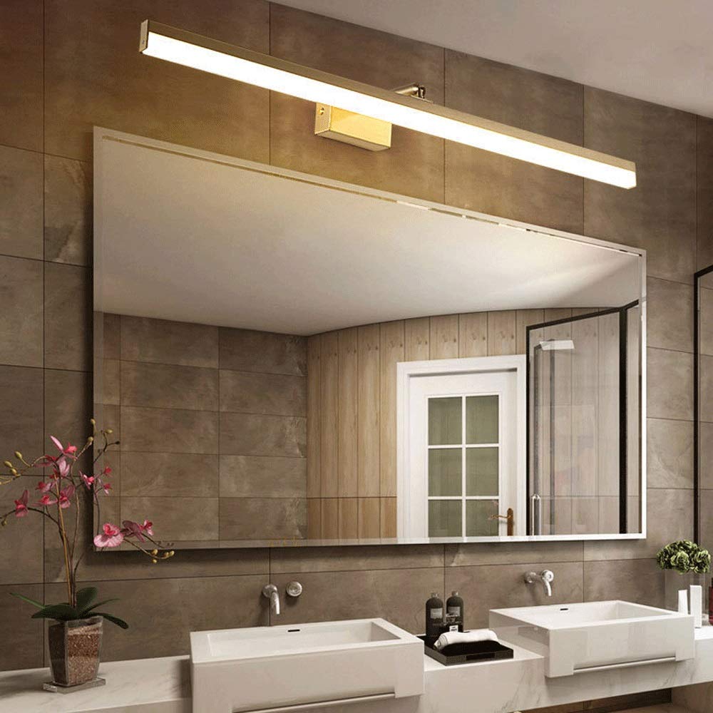 Lampada da Parete da Bagno LED Trucco Specchio luci in Ottone Picture Lampada rifinita ribaltamento del Bagno, 3 modalità di Illuminazione a Colori Funzione di Memoria [Energia Classe A ++]