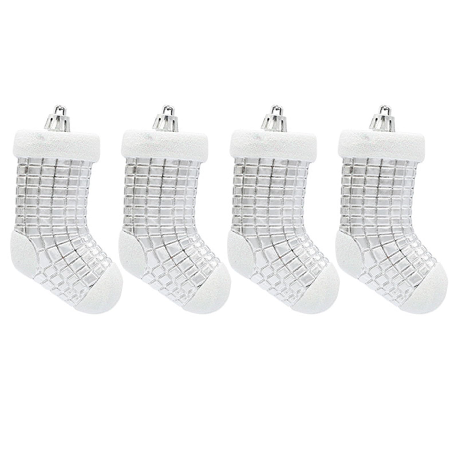 TOPBATHY 20 STK Weihnachtsbaum-anhänger Weihnachtsbaum Hängende Verzierung Mini-weihnachtsdekorationen Entzückende Weihnachtssocke Weihnachtsschmuck Weihnachtssocken Urlaubsstrümpfe Plastik