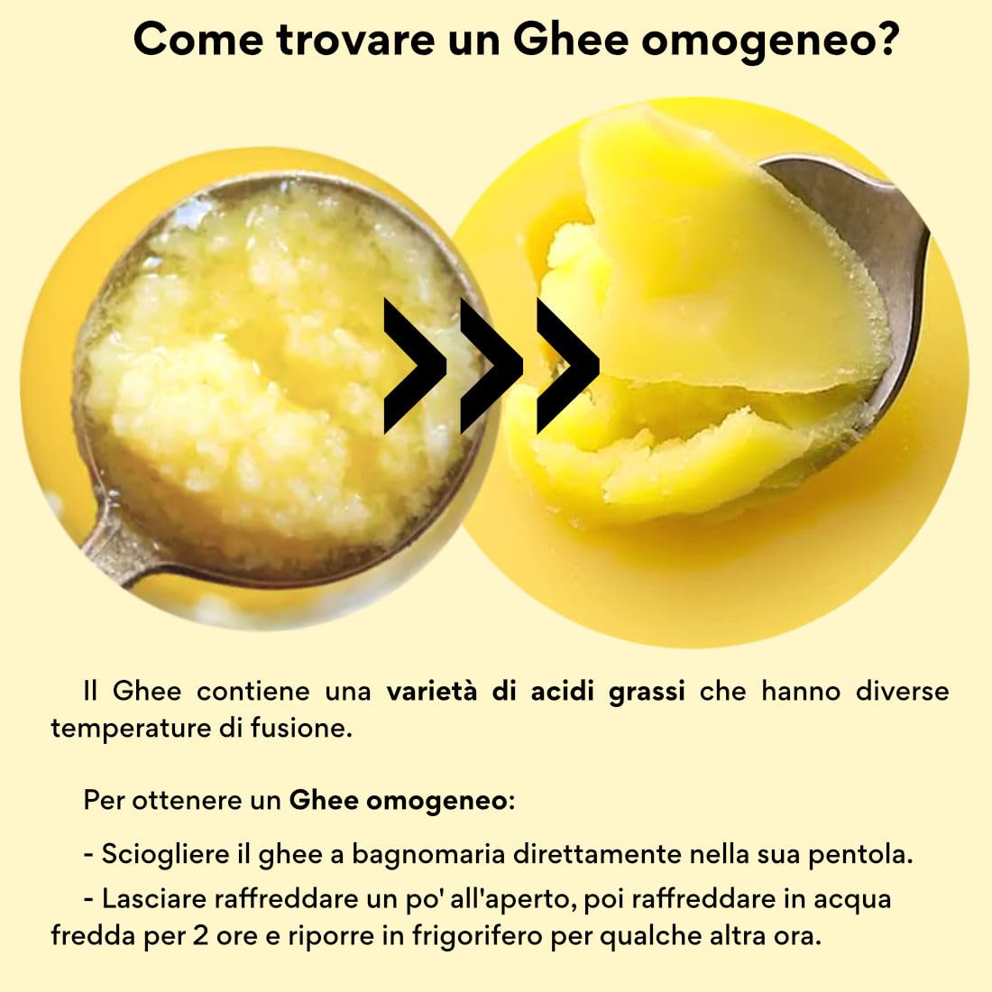 Nutribe Ghee BIO 500g | Burro Chiarificato da Latte di Mucche al Pascolo | Ideale per Keto, Paleo e Frittura | Ricetta Ayurvedica Pura