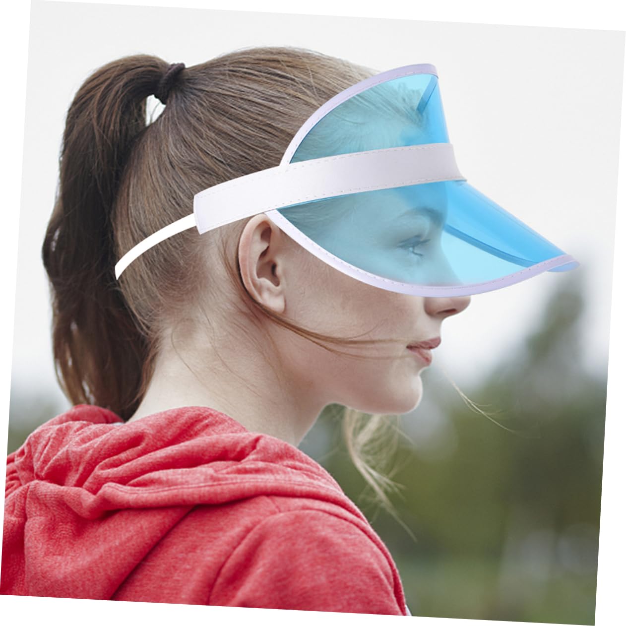 Toddmomy 8pezzi Cappellino Visiera Trasparente per Sole Protezione UV Estivi per Sport e attività all Colori