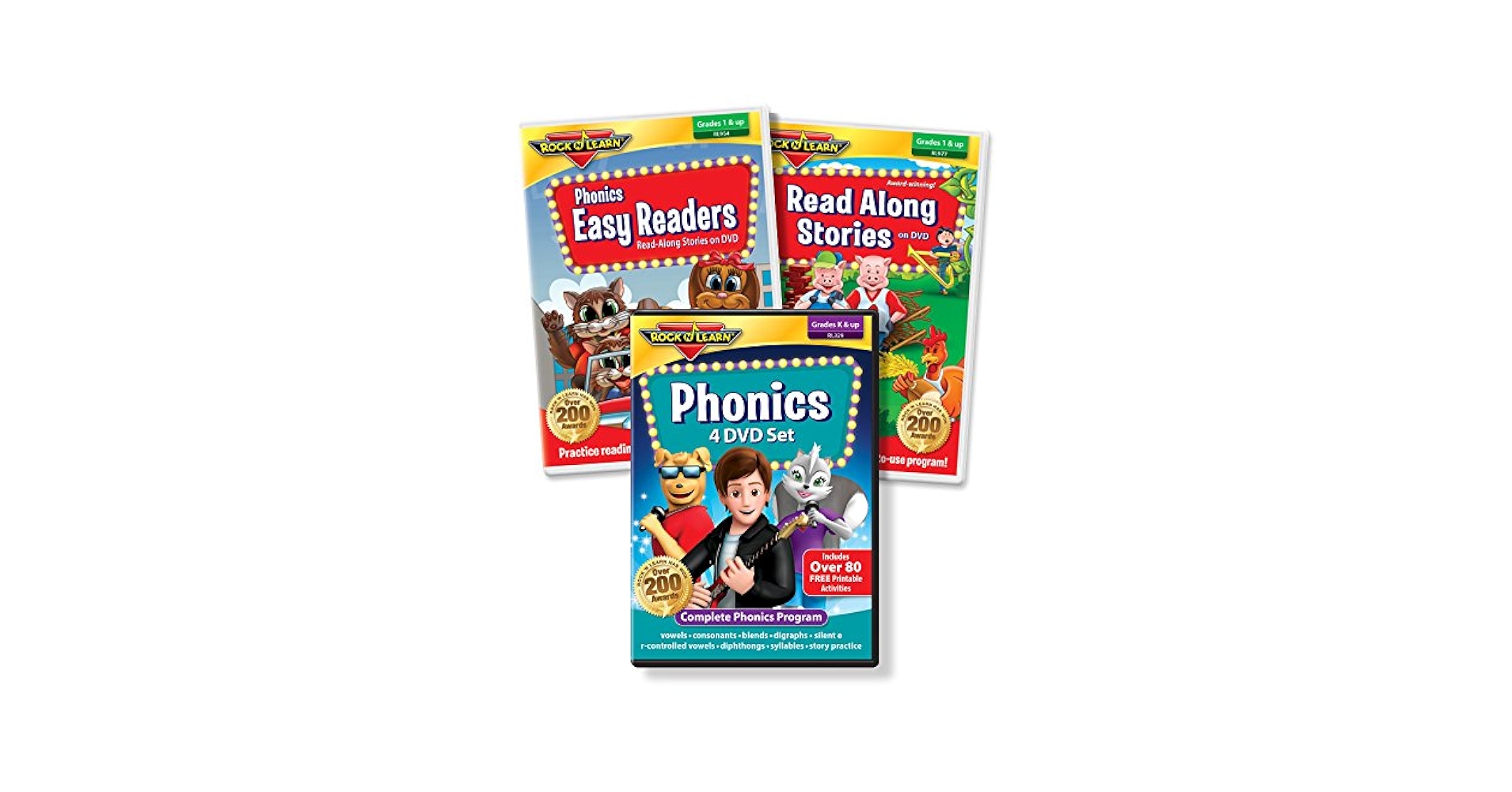 Amazon.com: ROCK N LEARN Reading DVD Collection - Phonics 4