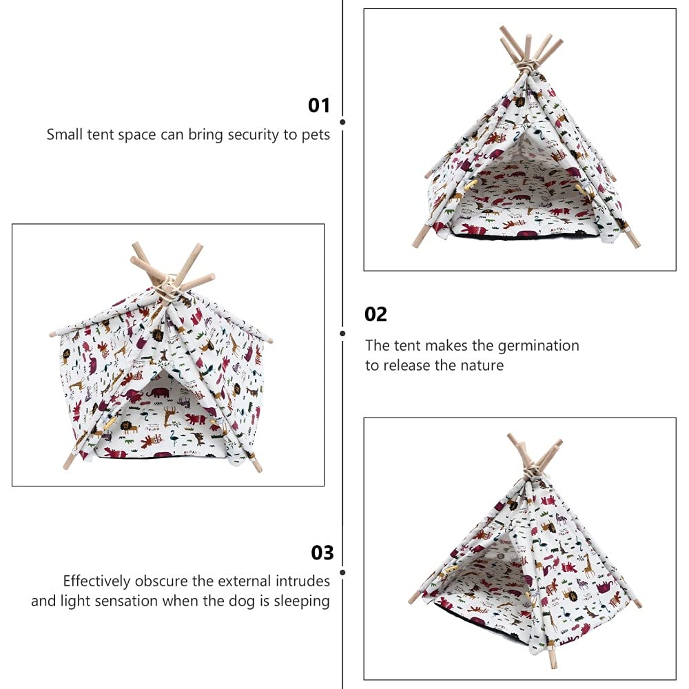 Perros y Gatos Pet Pad Cama DE CORAZA DE Perro Cama IMPRIMADA Caja DE Cable Porte Porte PUERTE DE PERTURA DOGER por Dog House CASA DE Pet Cama