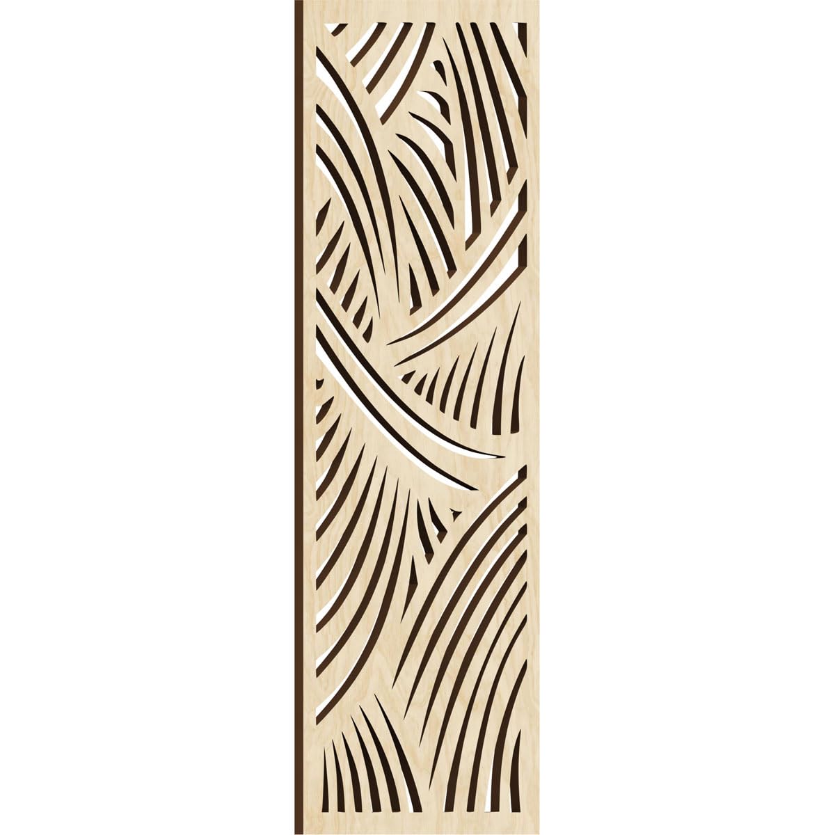 9 3/8"W x 24 3/8"H x 1/4"T Chester Decorative Fretwork Wood Wall Panels, Birch