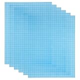 QUARKZMAN 5 Stück Mesh Leinwandblätter 10.5 x 13.5 Zoll Plastik Leinwand Augenmasche Für Stickerei Basteln Stricken Und Häkeln Projekte Taschenherstellung Hausdekoration Hellblau