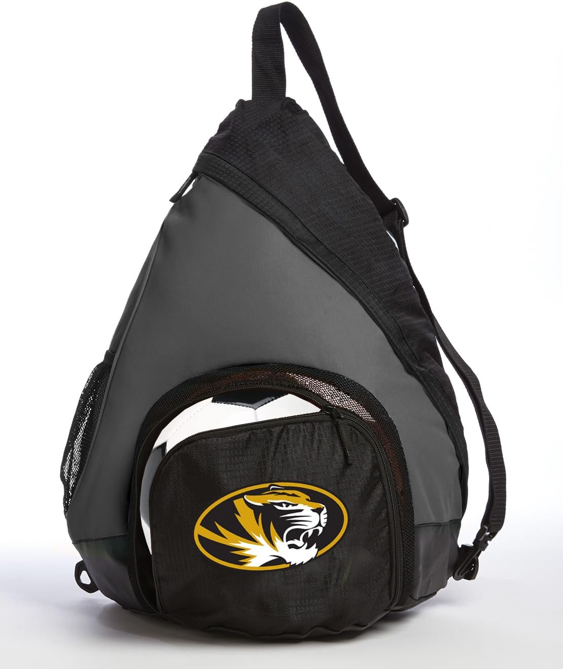 Broad Bay Missouri Tigers Backpack with Soccer Ball or Mizzou Volleyball Bag Sports Gear Compartment Practice Bag Black
