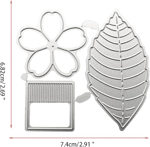 Miniatura 3 de Troqueles de metal 3D de arte de flores y hojas, troqueles de corte para hacer tarjetas, troqueles de relieve para álbumes de recortes, decoración