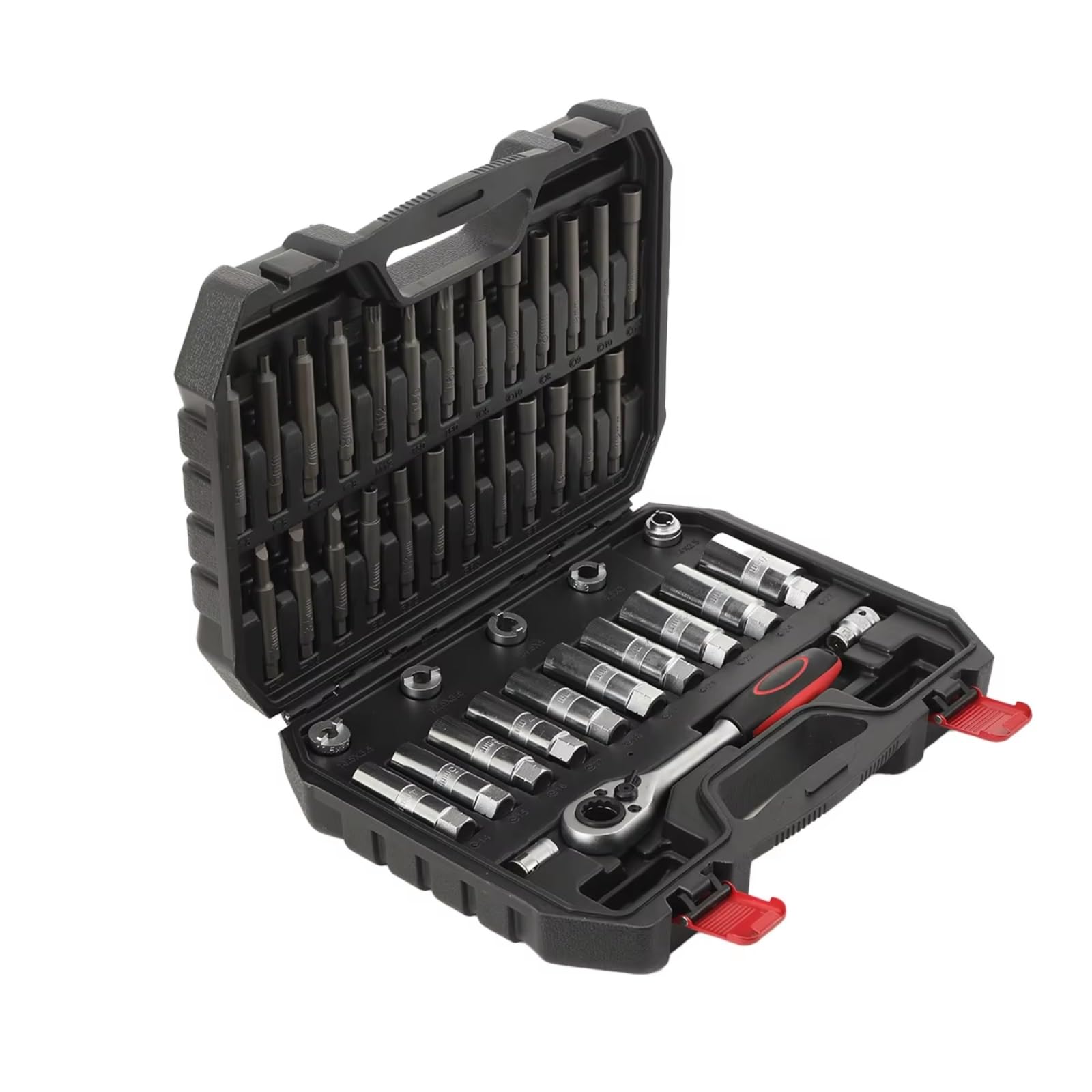 Maletín herramientas multiusos 43 Piezas Herramienta Desmontaje Amortiguador Juego Herramientas Puntal Choque Llave De 43 Piezas Herramienta Automática De Extracción De Amortiguador