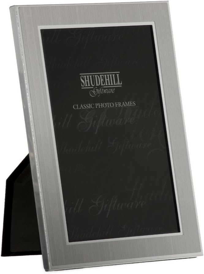 Shudehill Classic 4x6 Satin Silver Metal Silver Photo Frame 4x6